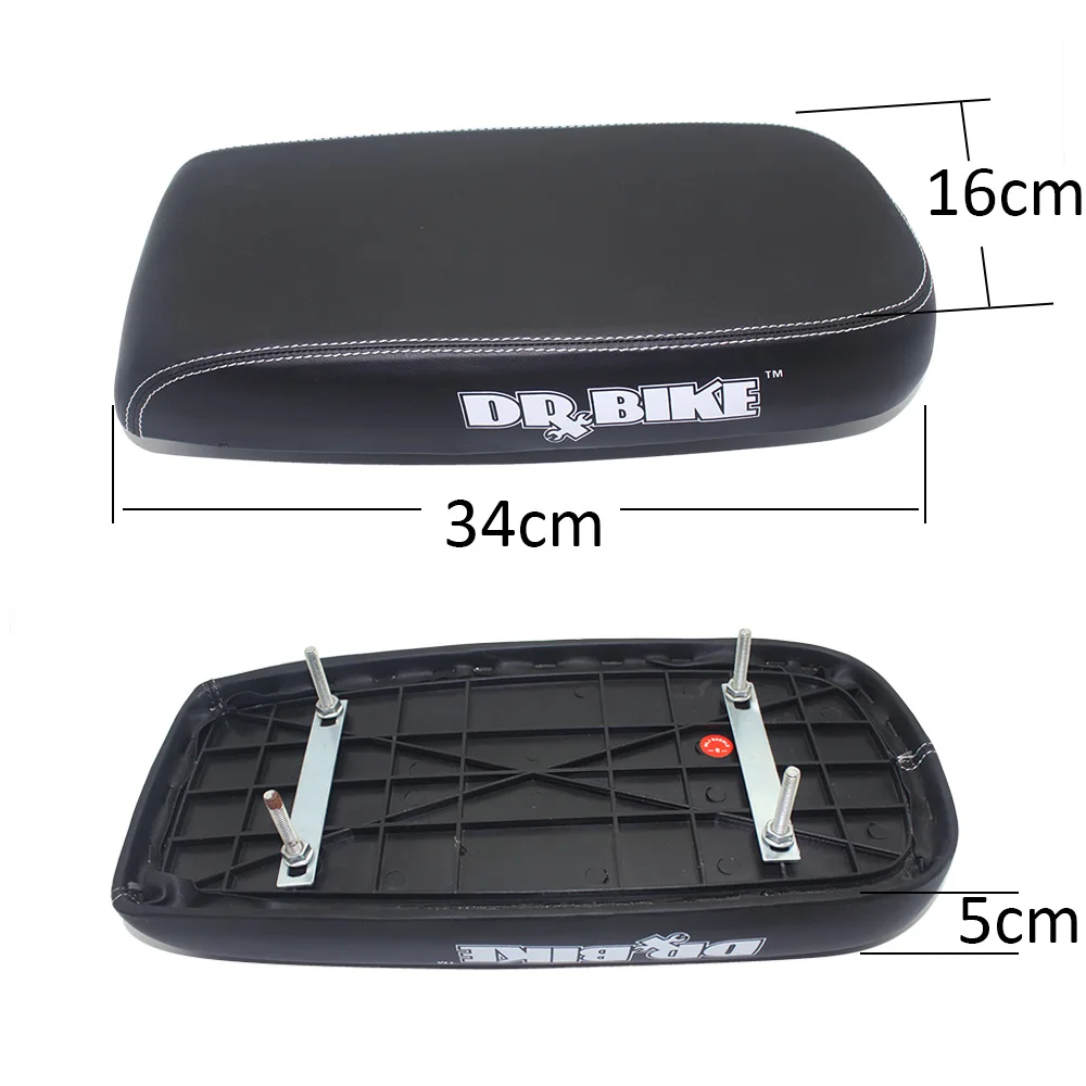 City Bike Rear Saddle Child Rear Seat Cover Baby Bike Chair with PU leather and Shockproof for Children Bicycle Accessories