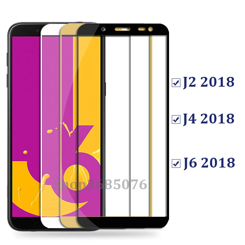 Защитное стекло для samsung j4 для samsung galaxy j6 стекло j 2 4 6 защита экрана полное покрытие закаленное стекло