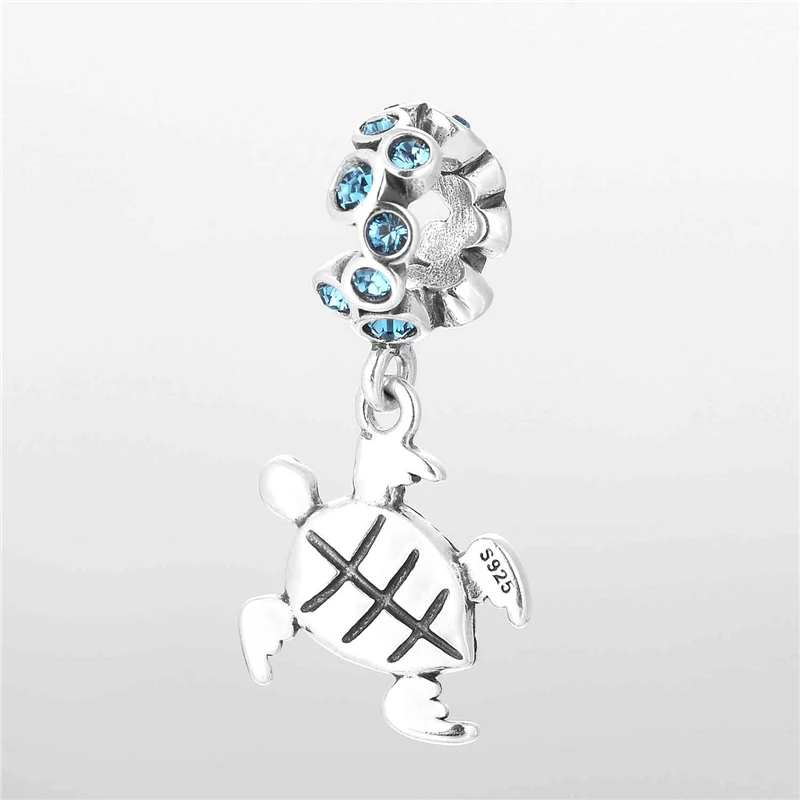 925 пробы Серебряные Ювелирные изделия Черепаха Подвески животных с