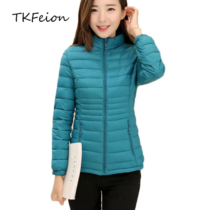2018 осенне-зимние женские пальто теплый хлопковый пуховик модные облегающие