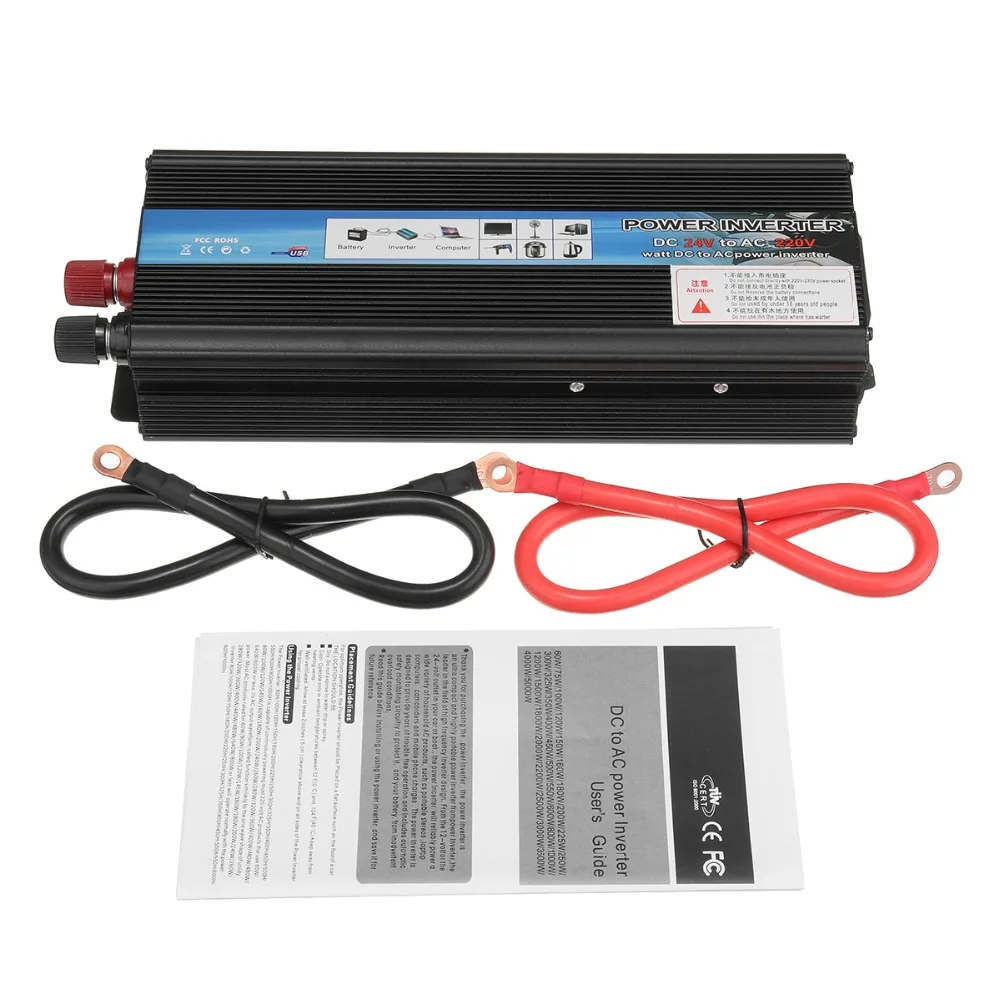 Автомобильный инвертор 12 В 220 5000 Вт трансформатор пиковой мощности