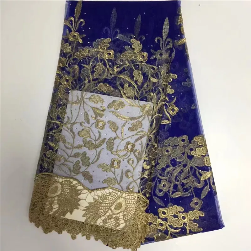 Pl! 2017 последние швейцарская вуаль Кружево Африканский Ткань с Камни в