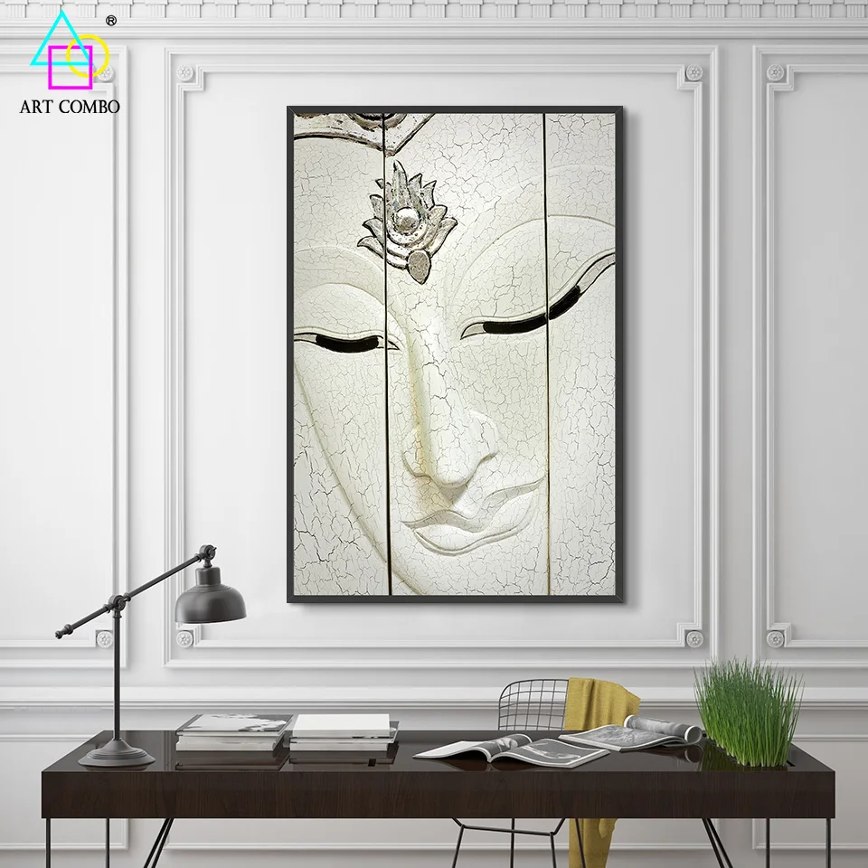 Современного Искусства HD Печать Будды Портретного Живописи На Холсте Wall Art Номер