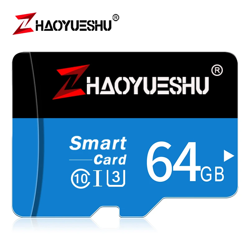 64GB Оригинальная Micro SD/TF карта 128 Гб 64 Гб высокоскоростная карта памяти 32 ГБ 16 ГБ 8 ГБ флэш-диск для мобильных телефонов и регистраторов вождения - Емкость: 64GB