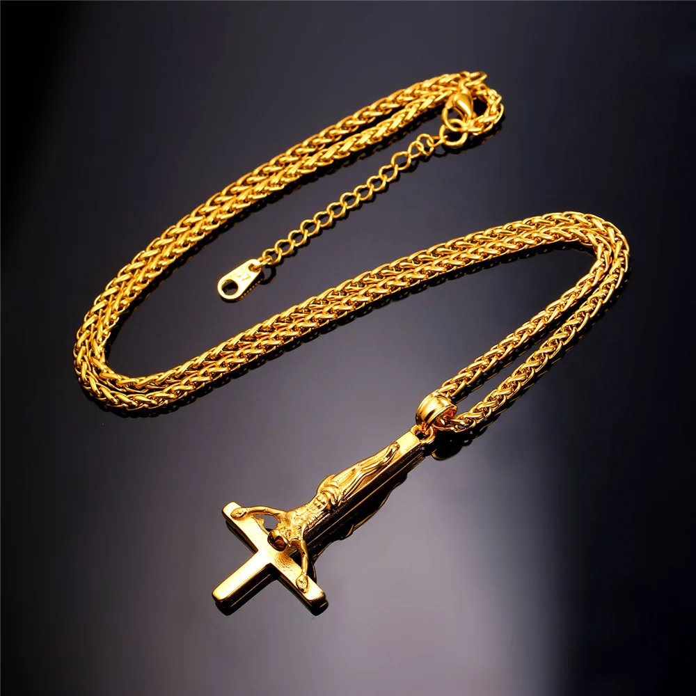 Цепочка с подвеской Крест Святого Петера для мужчин и женщин ожерелье из