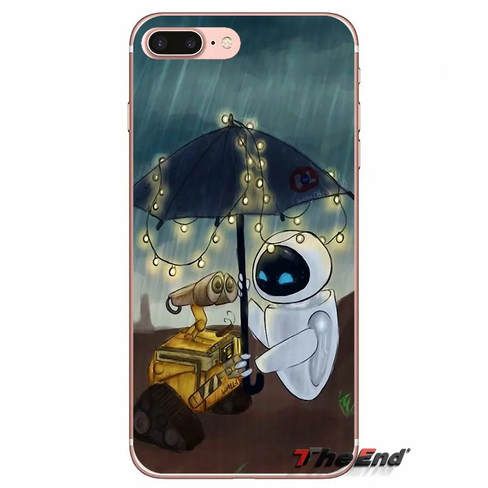Для HTC One M7 M8 A9 M9 M10 E9 Plus Desire 630 530 626 628 816 820 Motorola G G2 G3 Wall-E Robot Wall E Movie Clear TPU чехол |
