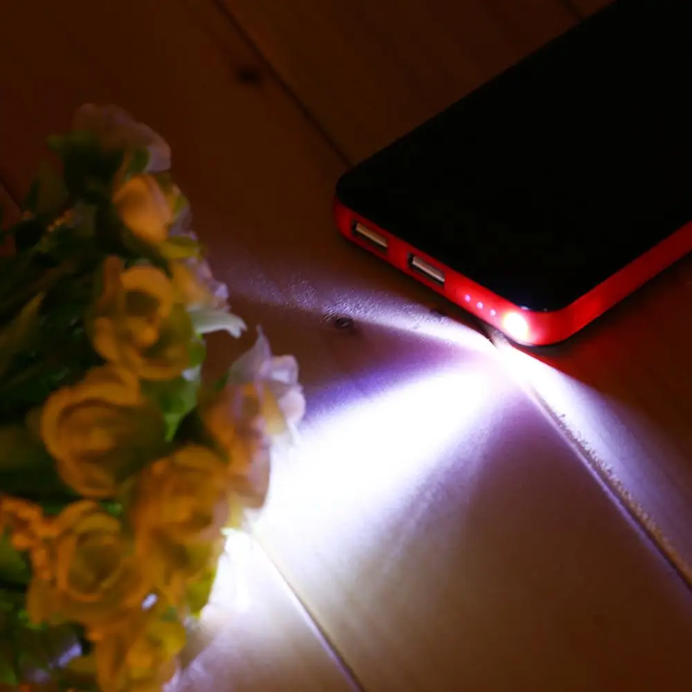 Внешний аккумулятор тонкий USB 20000 мАч портативный внешний зарядное устройство