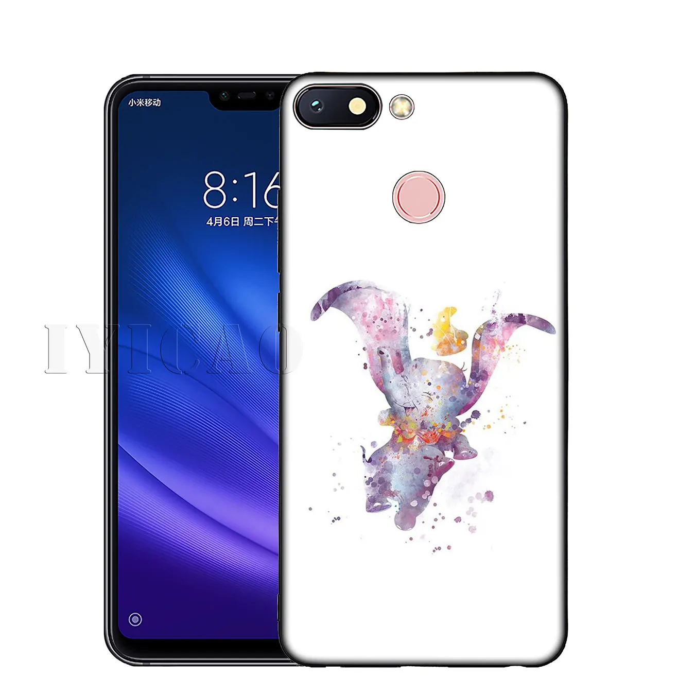 IYICAO Dumbo elephant мягкий силиконовый чехол для телефона Xiaomi Redmi K20 8A 7A 6A 5A S2 4X 4A GO Note 8 7 5 Plus