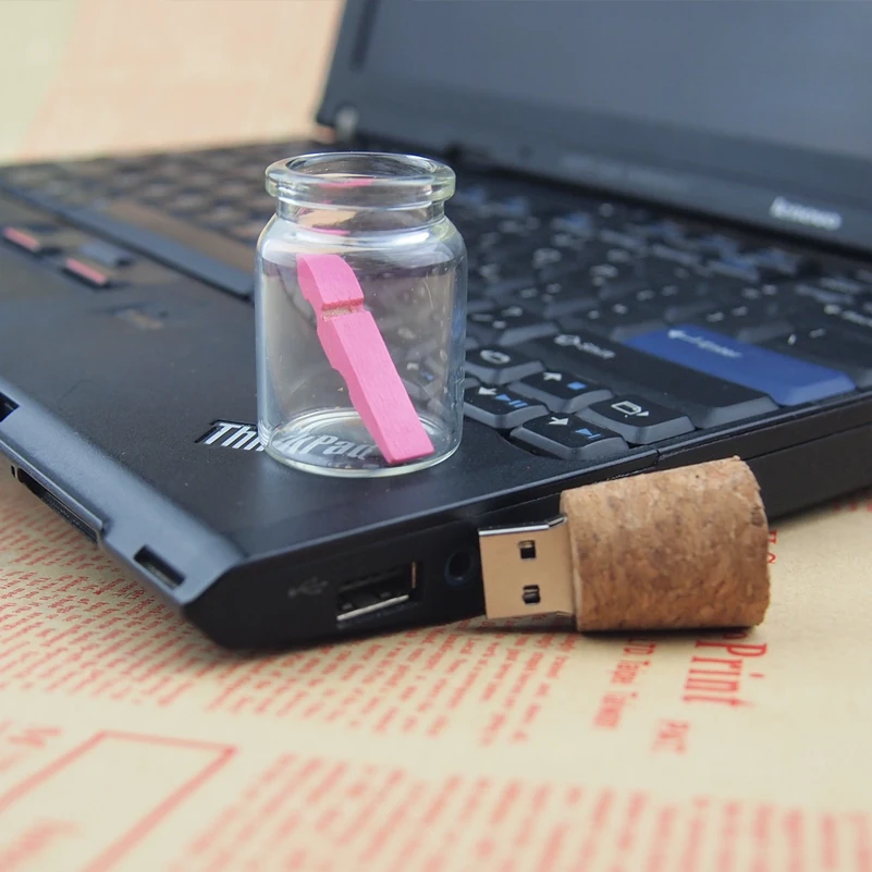 10 шт. Бесплатная стеклянная бутылка для дрифта USB 2 0 флеш-накопитель карта памяти
