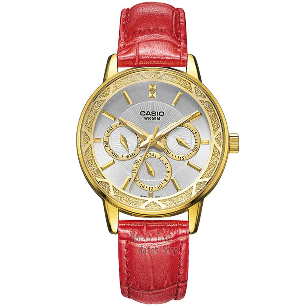 Casio смотреть женские часы лучший бренд класса люкс 50м Водонепроницаемый Кварцевые часы женские Подарки Светящиеся Часы Спортивные часы Бизнес классические женские часы reloj mujer relogio feminino zegarek damski - Цвет: LTP2087GL4A-1