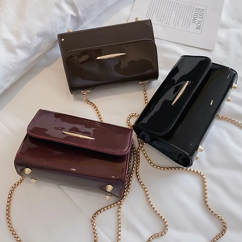 Youda модная женская сумка из лакированной кожи на плечо посылка яркая поверхность