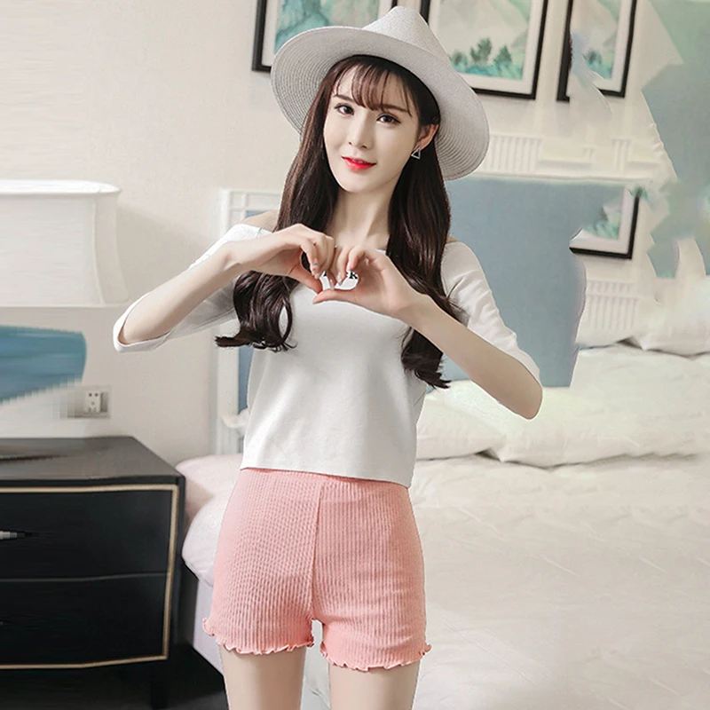 Вязание Смешанный хлопок кружевные пижамные штаны для мужчин женщин Пижамные