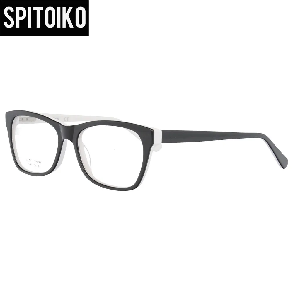 

SPITOIKO Acetate RX optical frames myopia eyewear eyeglasses full rim prescription spectacles 1841