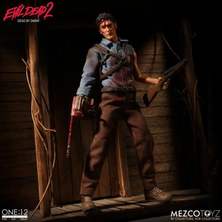 Mezco Toyz 76510 1/12 Evil Dead 2 Ghost Play ASH Коллекция фигурка для фанатов хобби и подарок на праздник 17 см