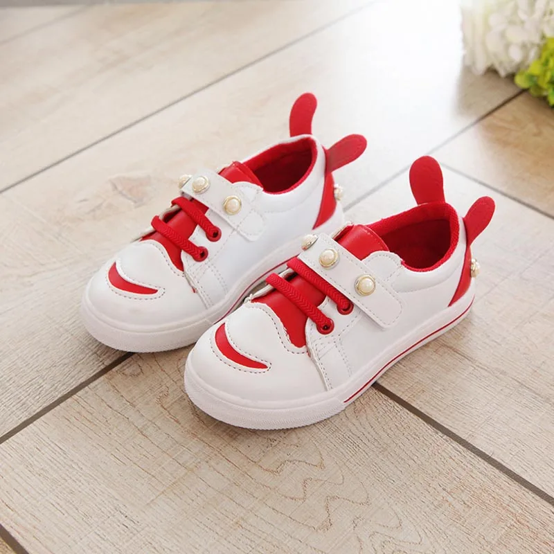 2018 New Spring Children Sneakers High Quality Kids Casual Sport Running Shoes Boys Girls Breathable Cute Pearl Leather | Детская одежда