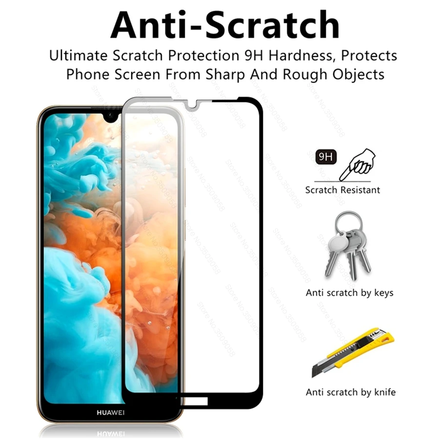 Защитное стекло для huawei y9 prime Защитная пленка для экрана Защитное стекло для huawei y9 y7 y6 y5 премьер-профессионал листовая пленка steklo