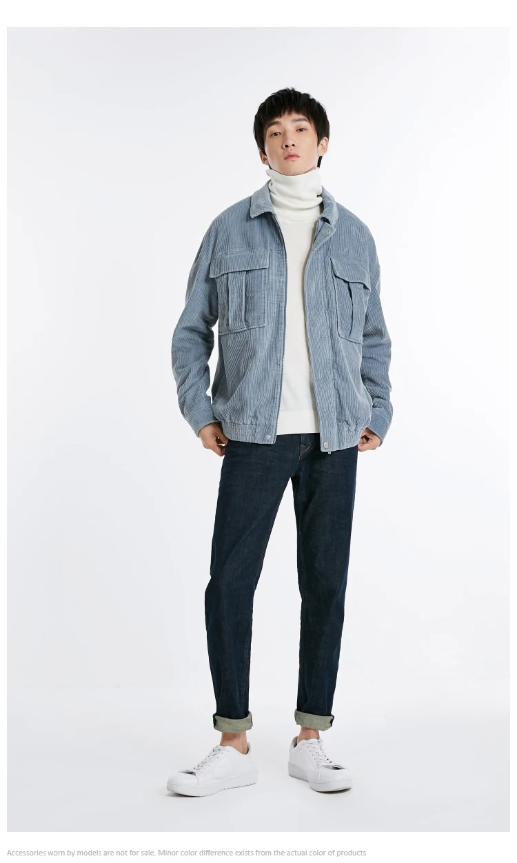 JackJones Мужская Осенняя Вельветовая куртка с лацканами, короткое пальто, мужская одежда 218321563