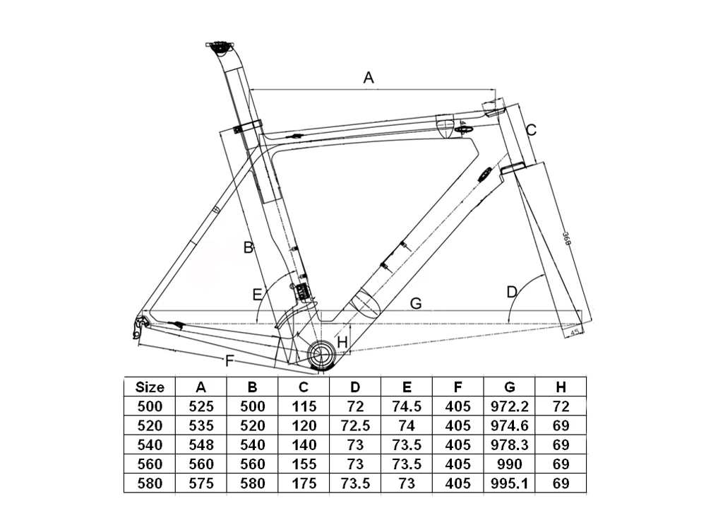 Размер колеса 700C рама-высокомодульный углерод фирмы Toray Frameset полный карбоновый дорожный велосипед рама 50/52/54/56/58 см+ вилка+ подседельный штырь+ гарнитура