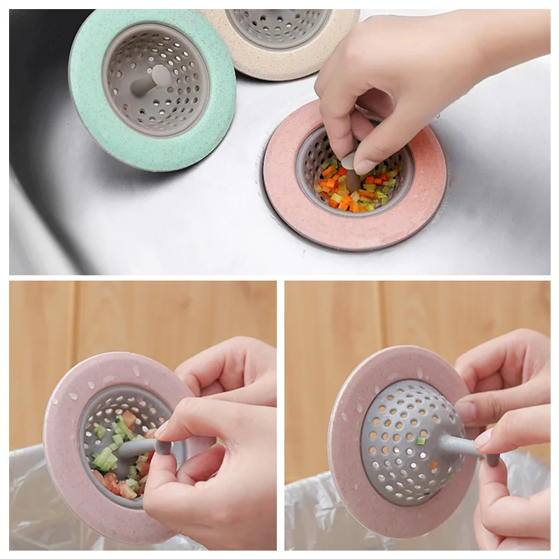 1 шт. силиконовая Пшеничная солома Слив для кухонной раковины слив в ванной