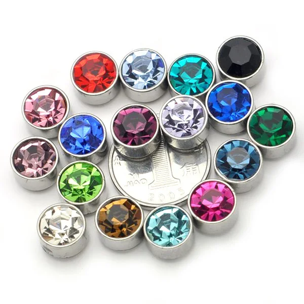 Серьги гвоздики из титановой стали унисекс 2 шт.|magnetic stud earrings|stud earringsaustrian crystal earrings