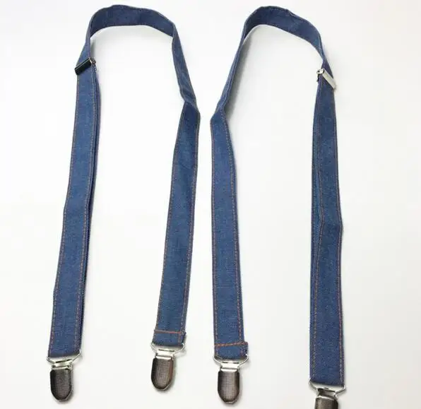 Новые джинсовые тканевые подтяжки ремни нагрудники Аксессуары Британский ветер