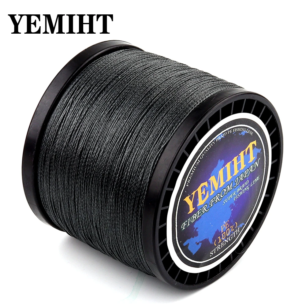 YEMIHT 300 м 500 м 1000 м 10-120lb 8 нитей 4 нити многонитевая PE плетеная леска