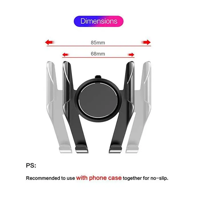 Creative Car Mobile Phone Bracket Holder Stand Rack Adjustable Stable Structure for iPhone | Мобильные телефоны и