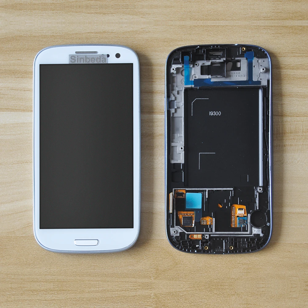 ЖК дисплей Super AMOLED 4 8 ''для SAMSUNG GALAXY S3 с сенсорным экраном дигитайзер в сборе