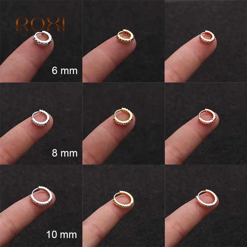 Женские корейские серьги манжеты с кристаллами Хрящевые фианитом