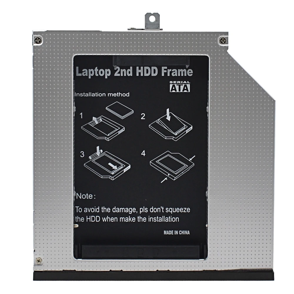 2nd HDD Caddy 9,5 мм 2," SATA 3,0 SSD чехол Корпус жесткого диска для lenovo ThinkPad T440P T540P W540 CD/DVD-ROM