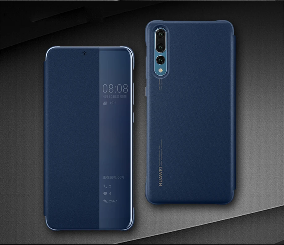 Чехол huawei P20 P20 pro, прозрачный, умный, сенсорный, флип-чехол,,, официальный, huawei P20 P20 Pro, кожаный, флип-чехол для телефона