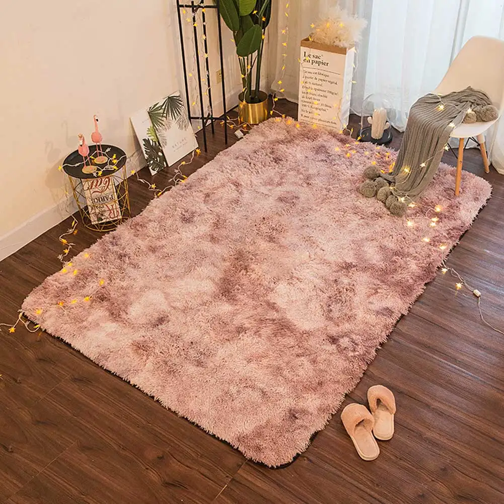 Nordic Carpet Soft Warm Gradient Color Plush Rug for Bedroom Living Room DC156 | Дом и сад