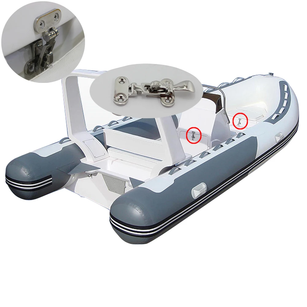 

2pcs Marine Boat Lock Anti-Rattle Latch Fastener Clamp Stainless Steel Deck Hasp