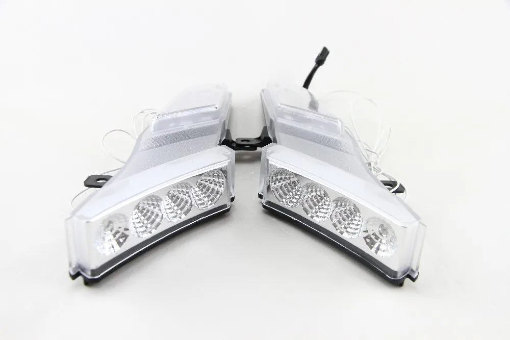 Один комплект 12V Led Янтарный боковой габаритный указатель поворота светодиодные боковые Габаритные светильник s W/белый бег светильник для Porsche Cayenne 2007-2010 OEM для замены