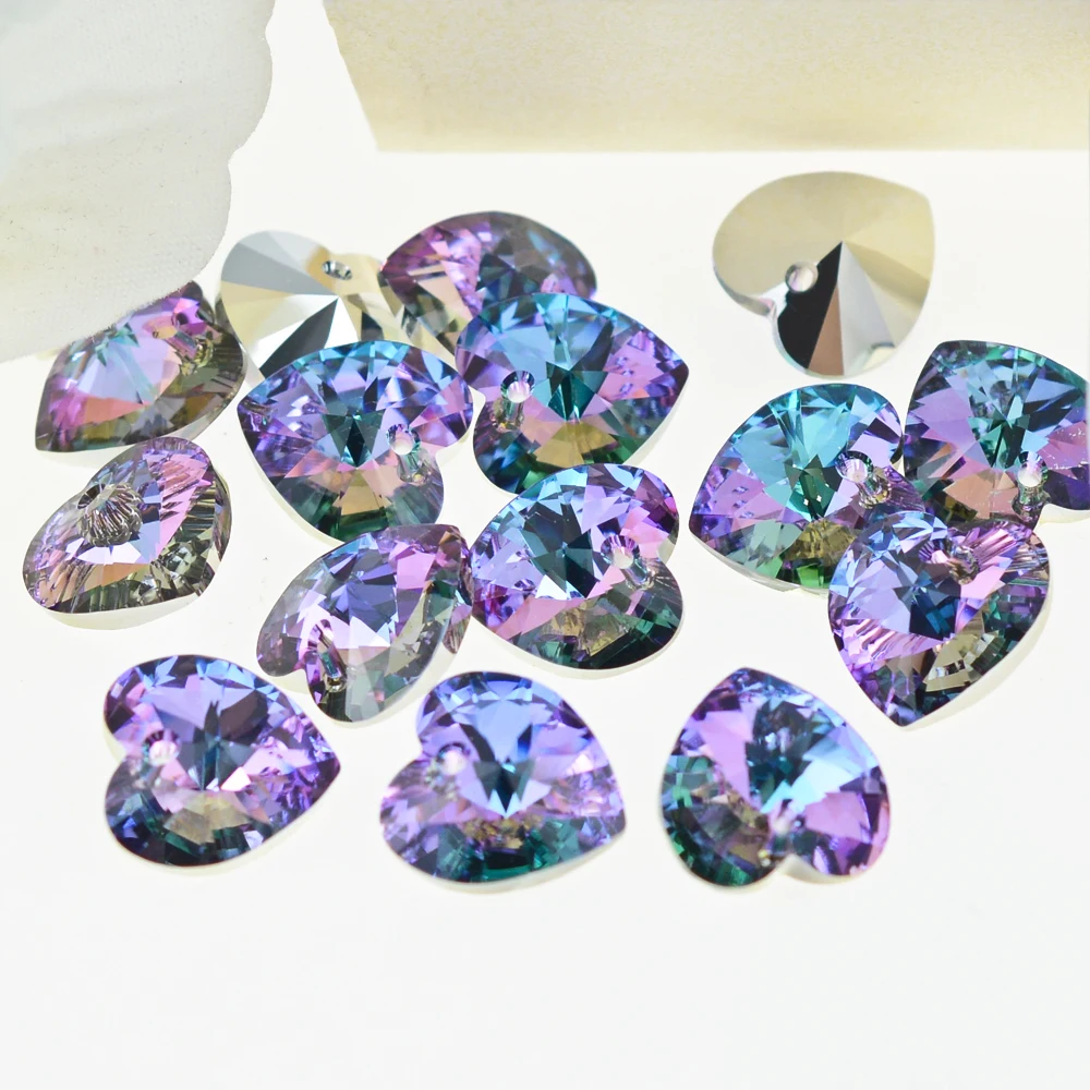 (1 шт.) 100% оригинальный кристалл Swarovski 6228 XILION сердце подвеска Стразы бусины для DIY