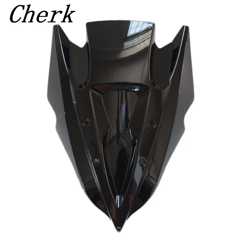 Мотоциклетный Черный ABS лобовое стекло двойной пузырьковый Для Кавасаки Z250 2013-2015