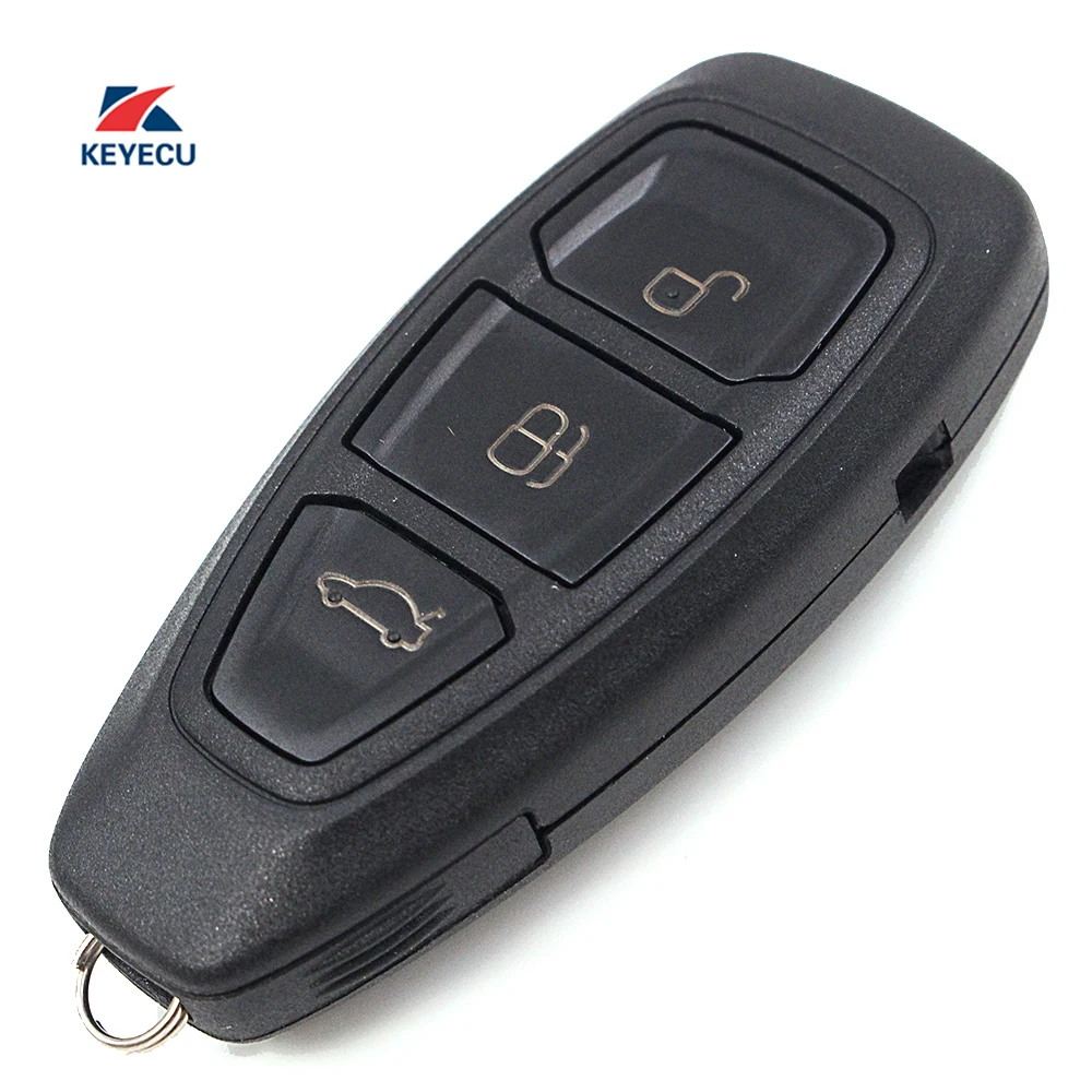 KEYECU Замена удаленной машине брелок 3 Кнопка 434 мГц ID83 для Ford Focus C-Max Mondeo Kuga Fiesta b-Max 2010+, упаковка из 10