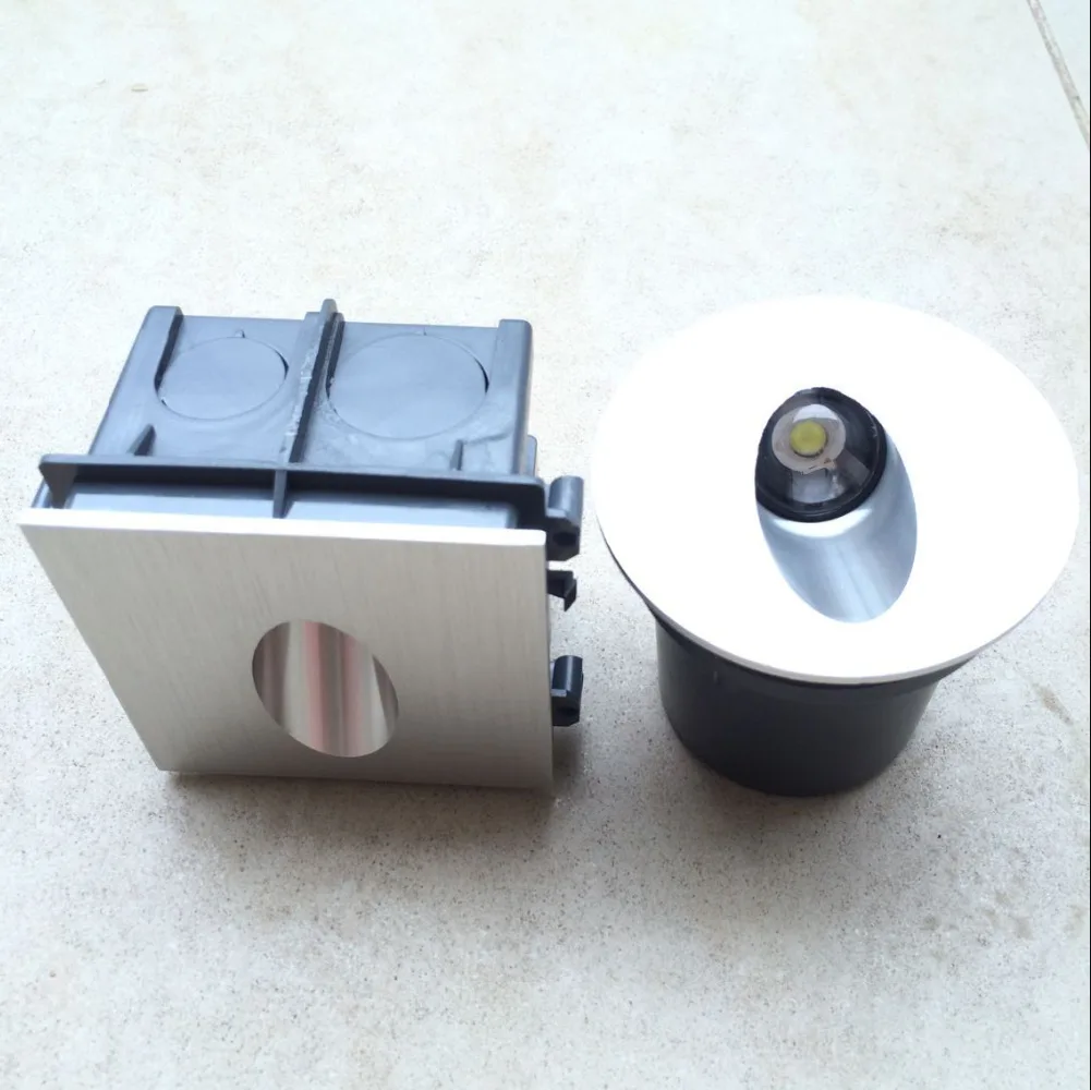 Светодиодный настенный светильник круглый квадратный 1 Вт 3 лестничный s Точечный