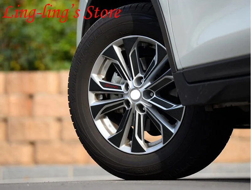 SUNFADA Черная Виниловая наклейка на ступицу колеса из углеродного волокна для NISSAN