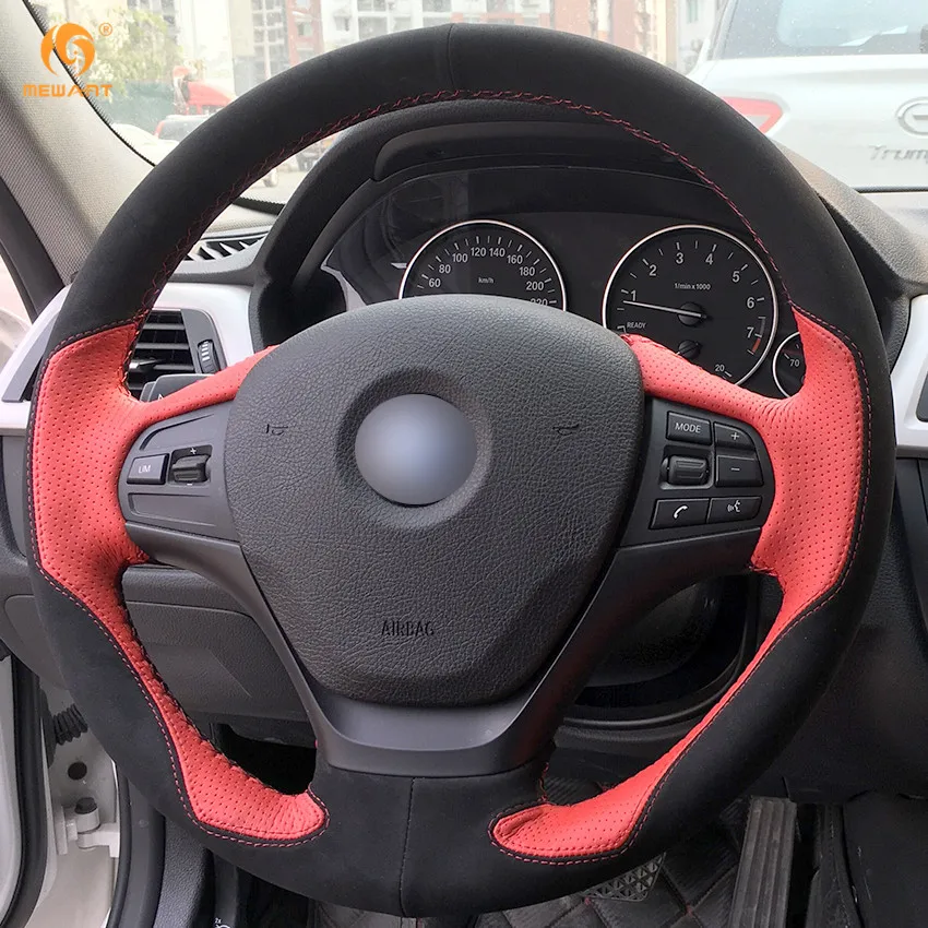 MEWANT красная кожа черная замша искусственная для BMW F30 316i 320i 328i аксессуары