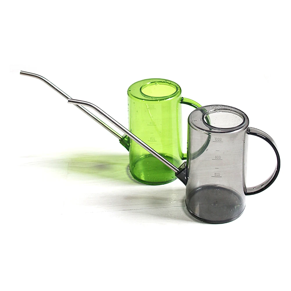 Поливочная банка из нержавеющей стали прозрачный садовый Дождеватель с длинным