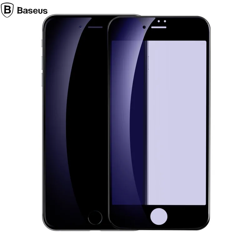 Baseus 3D PET мягкие изогнутые Edge Full Cover закаленное Стекло для iphone 7/8 плюс анти-голубой
