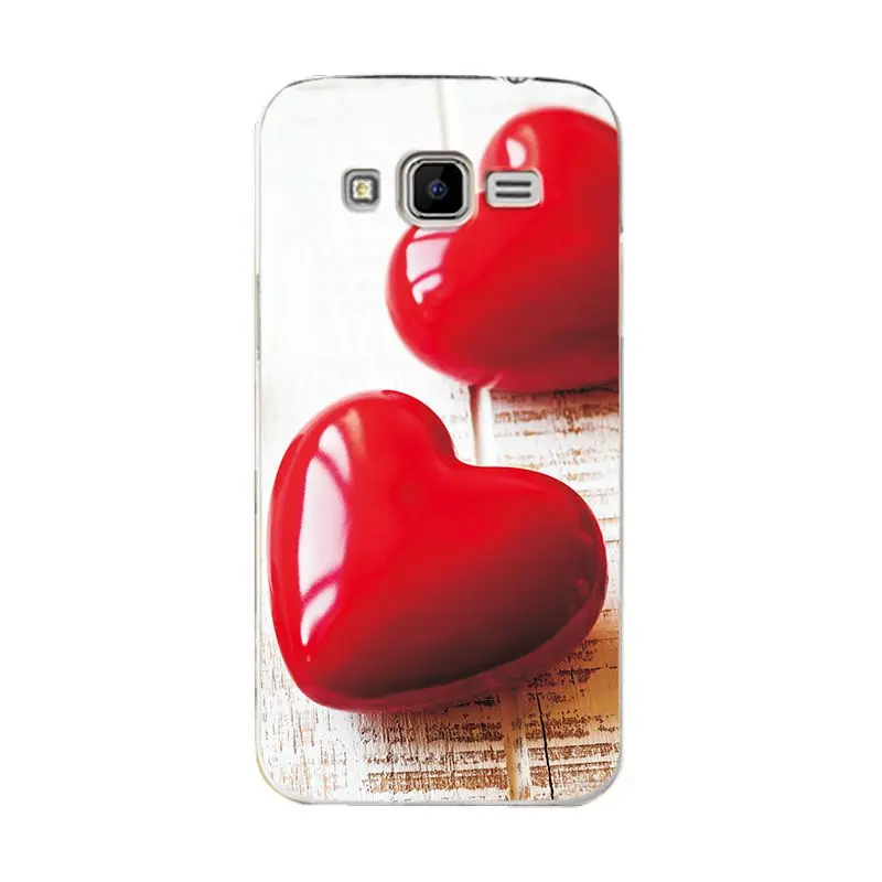 W73 Love Heart Capa For Samsung Galaxy Core Prime G3608 Cases Cover G360 G3606 G3608 G3609 G361F G360H G360F G361H Star Phone Bags - Цвет: W73