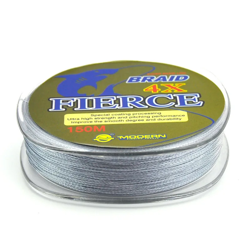 Современная 150 м PE плетеная леска для ловли карпа FIERCE 4X износостойкая японская многонитевая PE леска 4 нити плетеные провода