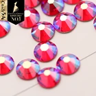 Стразы s для одежды, хрустальный замок, стразы s для одежды 5A, лучшие Стразы для художественных поделок и шитья, цветные стразы AB для спортивной одежды