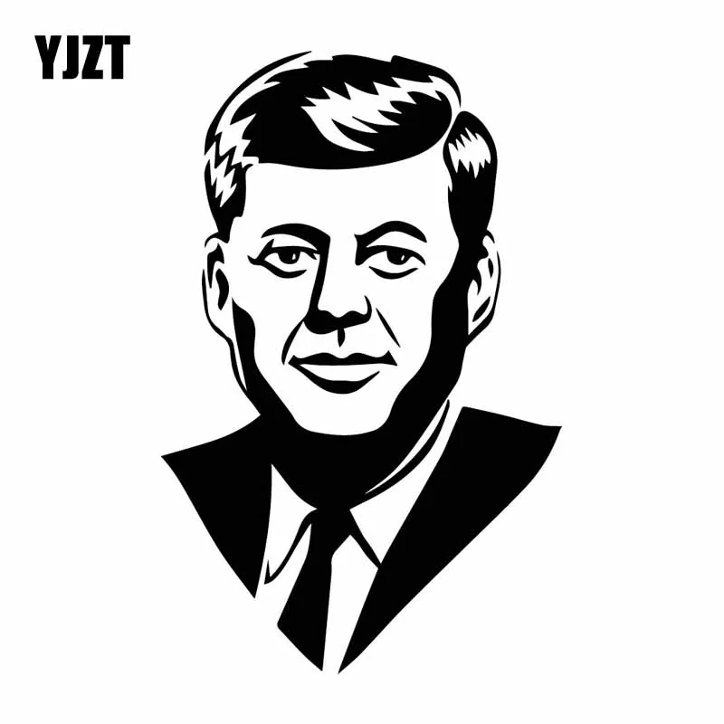 YJZT 10 2 см * 16 Cool John F. Кеннеди виниловая наклейка с рисунками арт машина Стикеры 35th