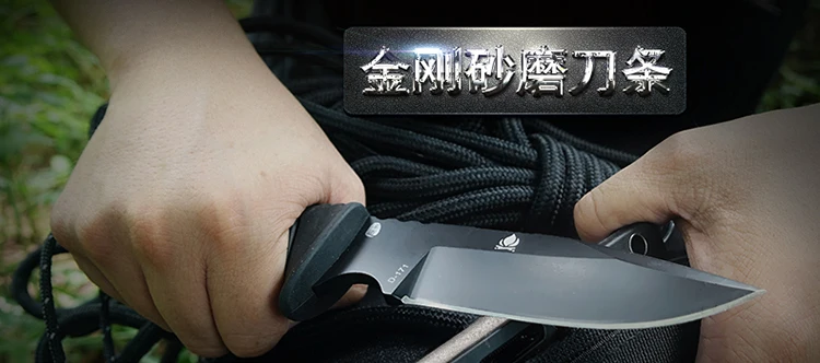 HX на открытом воздухе резиновая ручка Forge D2 стальной нож с фиксированным лезвием 60HRC походные ножи для выживания инструмент