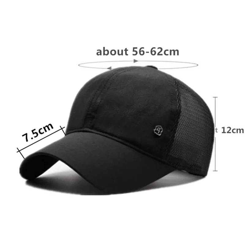 Кепка Snapback XdanqinX Мужская дышащая сетчатая шляпа бейсболки летняя Модная