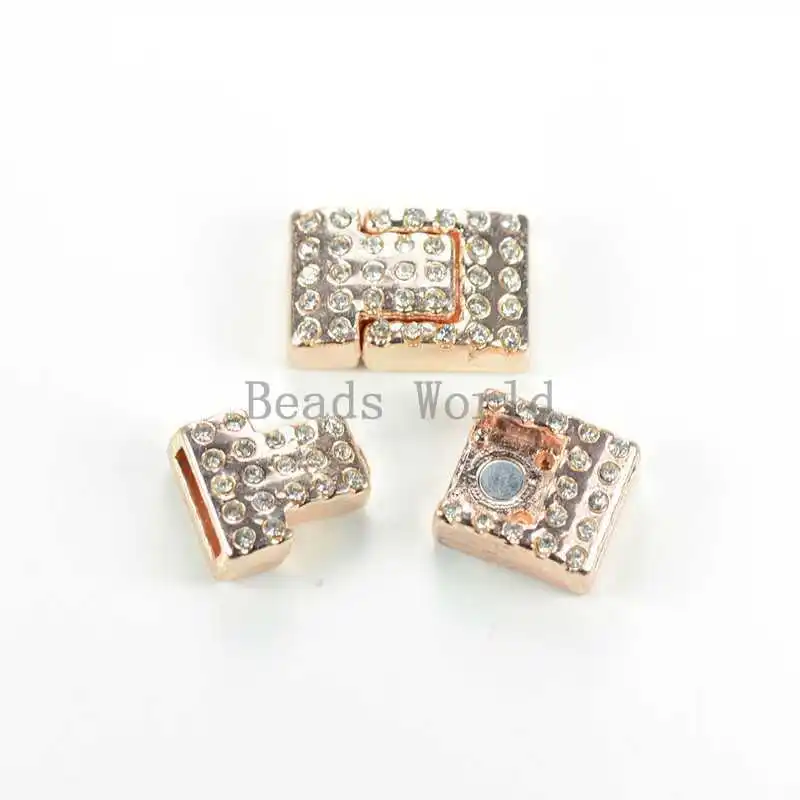 Лучшее качество 5 комплектов золотой цвет прозрачный горный хрусталь