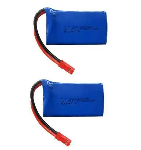 

free shipping 3.7V 730mah Li-po battery for V626 V636 V686 v686g v686k rc quadcopter drone spare parts accessories